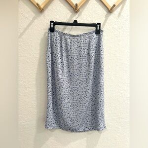 Old‎ Navy Women’s Blue Florals Midi Skirt Size Small